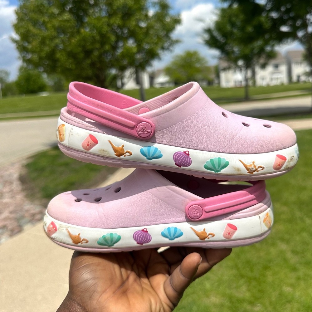 Crocs‎ Kids Little Girl Disney Princesses Classic Clogs Size 13 Sandals - Picture 10 of 12